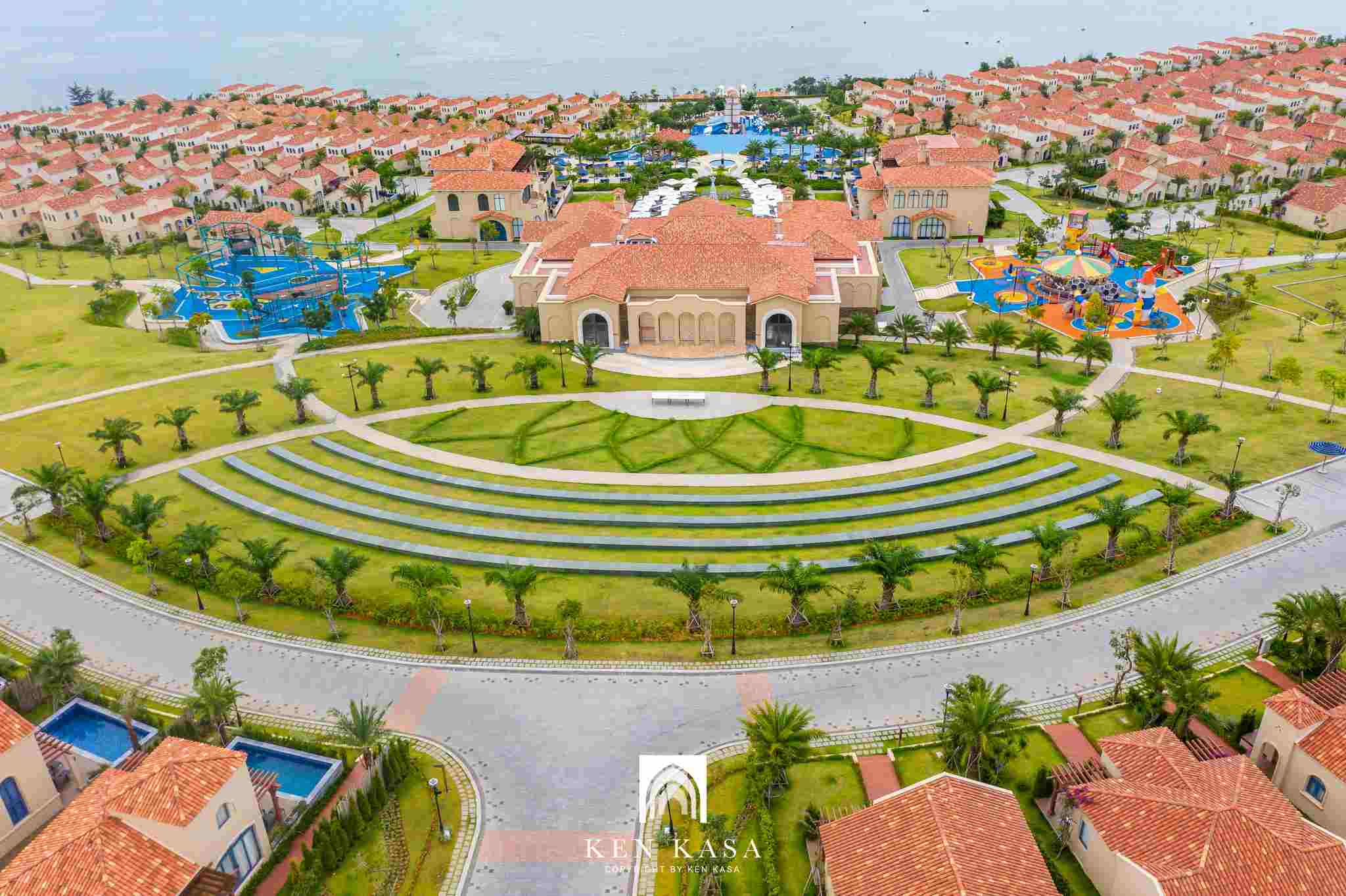 Cảnh quan Centara Mirage Resort Mũi Né thiết kế đối xứng
